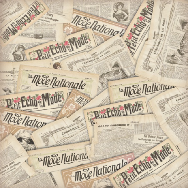 Рисовая бумага для декупажа, салфетки рисовые Stamperia DFT243 Старые газеты, купить - магазин АртДекупаж